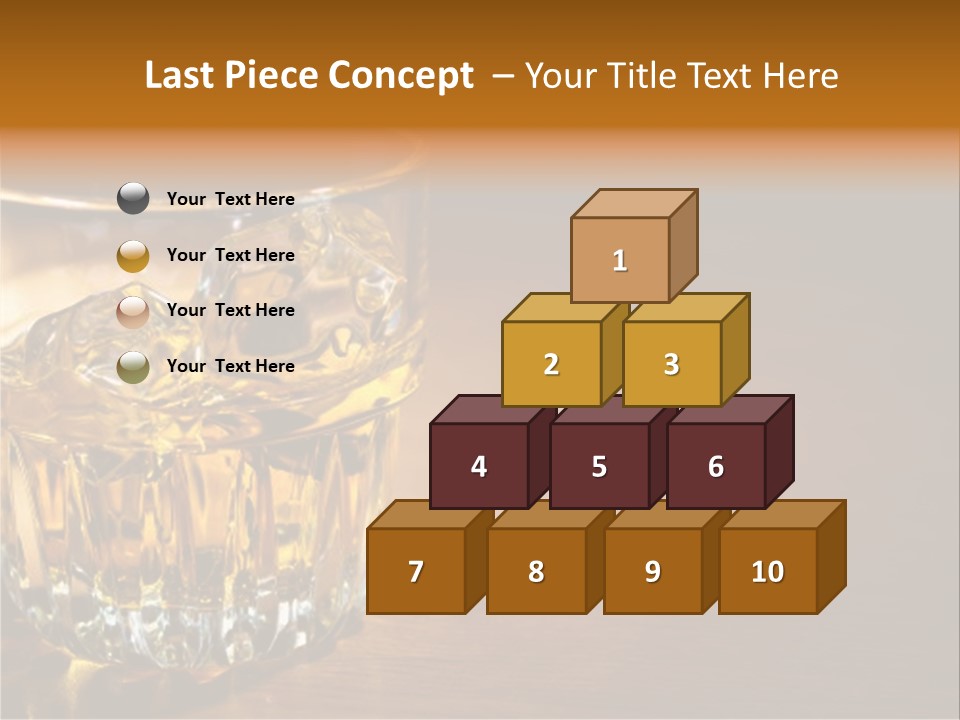 Refreshment Tumbler Wood PowerPoint Template