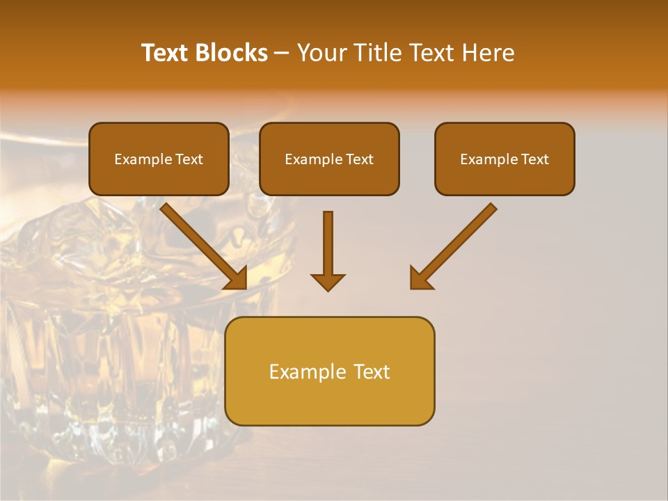 Refreshment Tumbler Wood PowerPoint Template