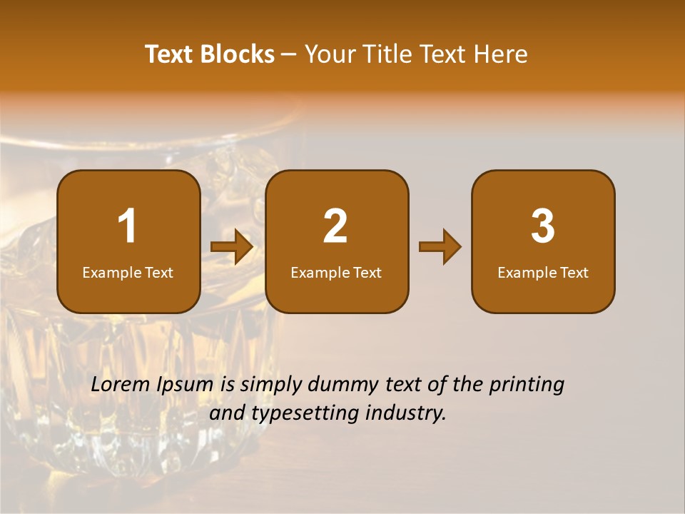 Refreshment Tumbler Wood PowerPoint Template