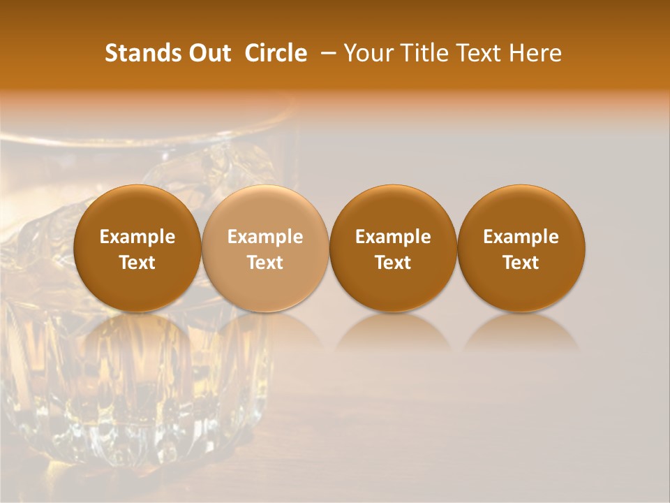 Refreshment Tumbler Wood PowerPoint Template