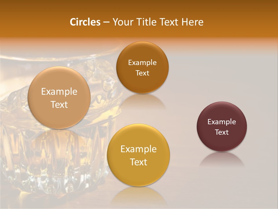 Refreshment Tumbler Wood PowerPoint Template