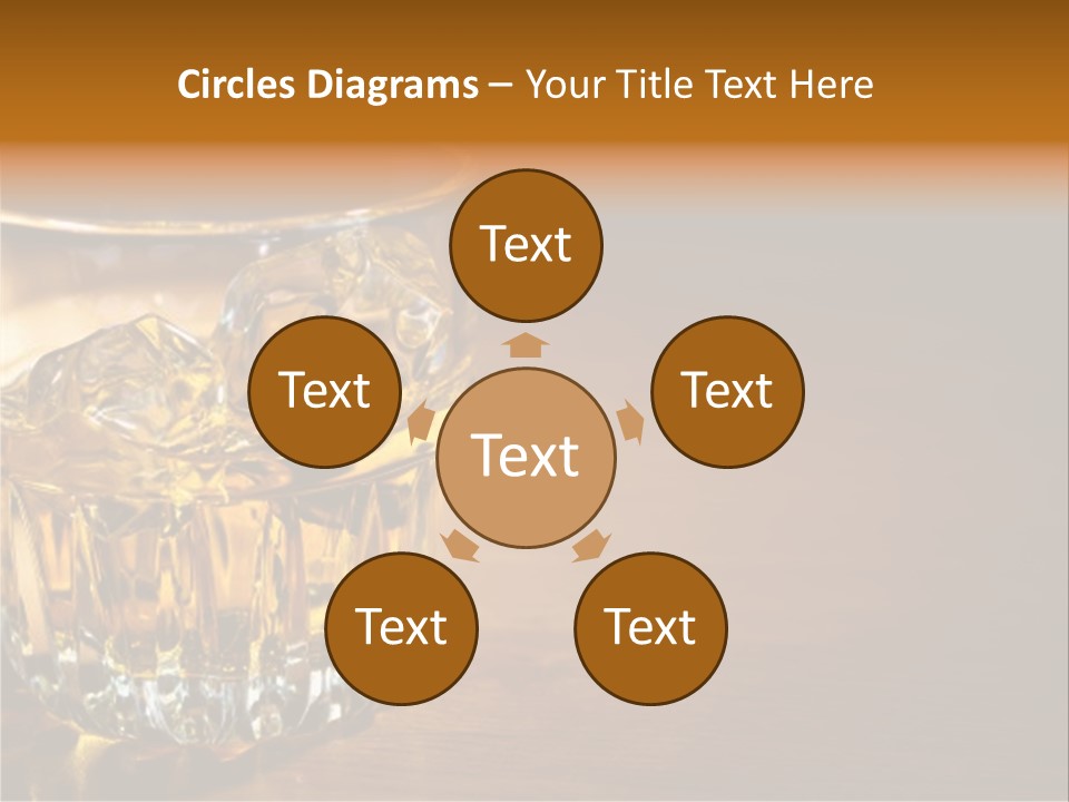 Refreshment Tumbler Wood PowerPoint Template