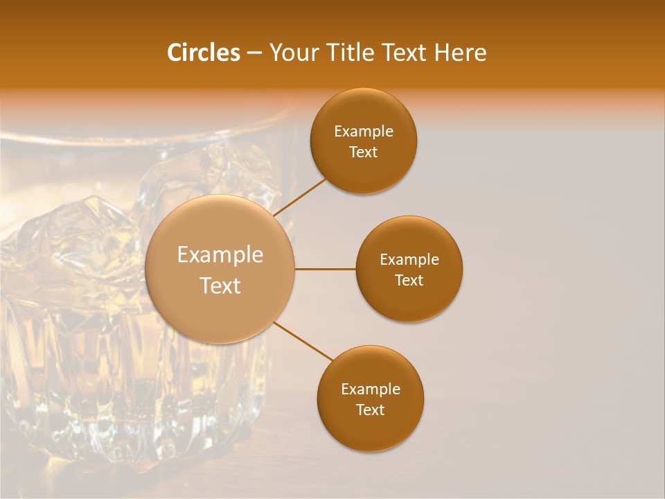 Refreshment Tumbler Wood PowerPoint Template