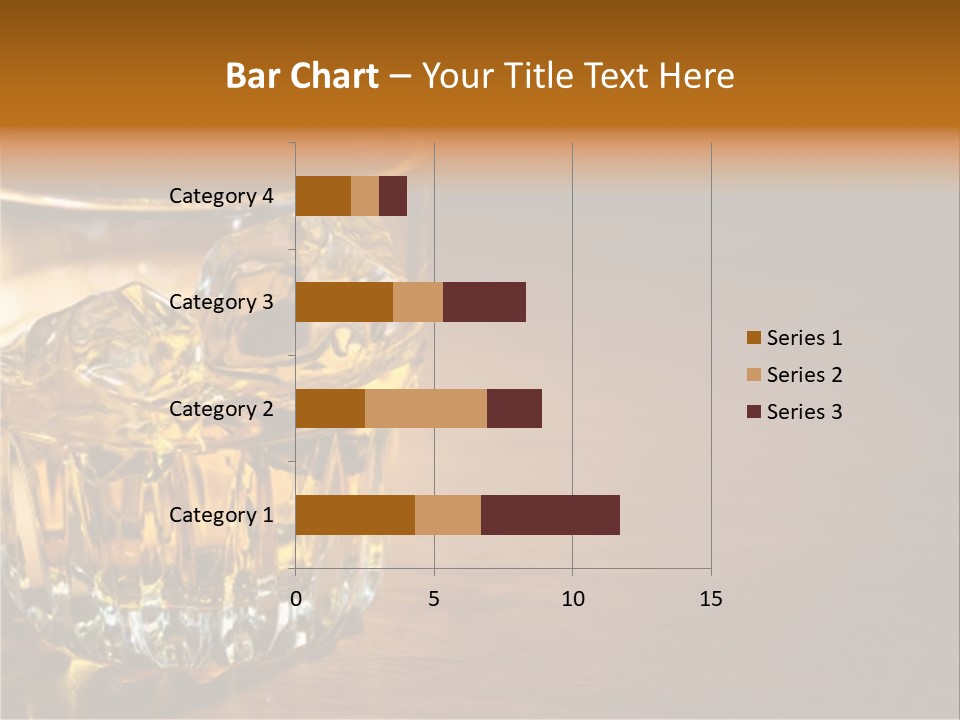 Refreshment Tumbler Wood PowerPoint Template