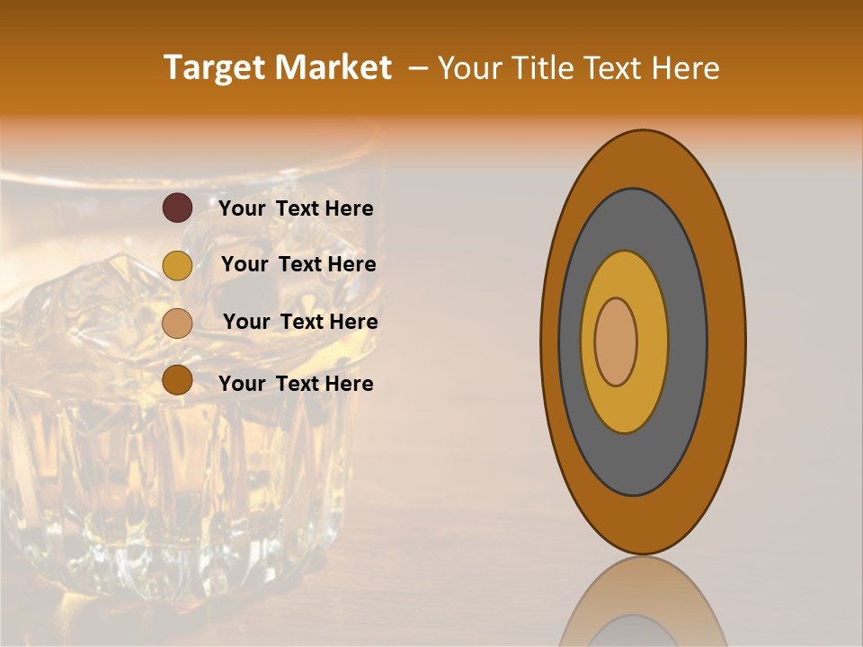 Refreshment Tumbler Wood PowerPoint Template