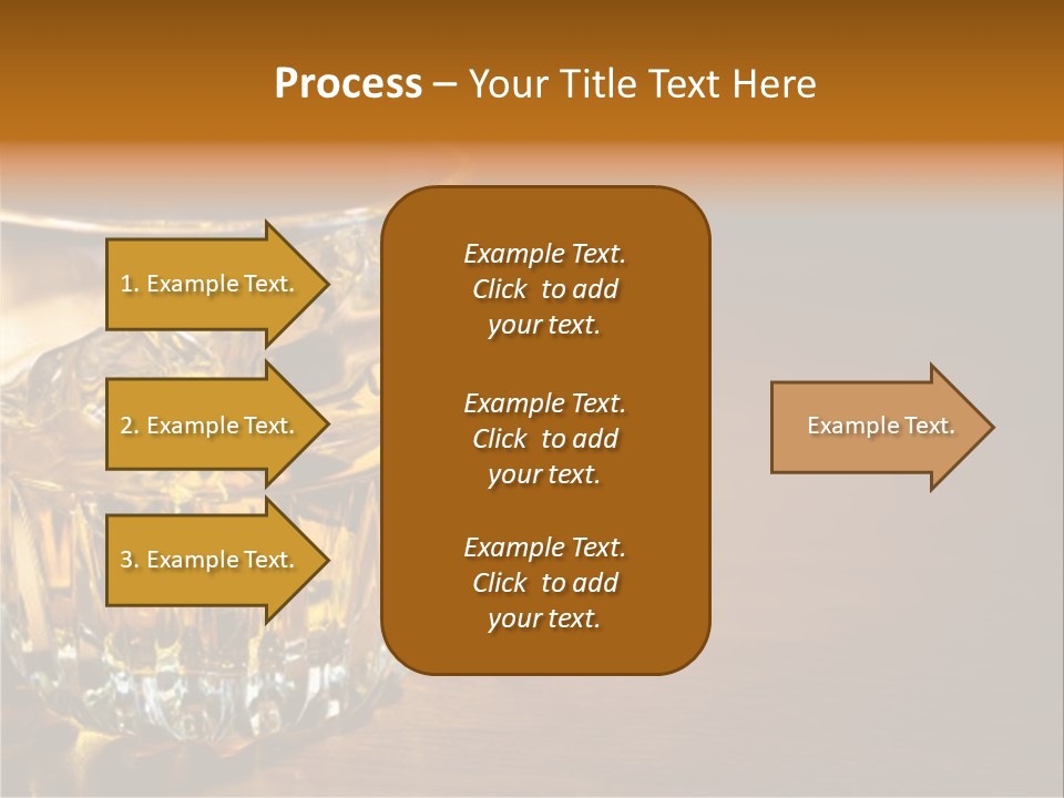 Refreshment Tumbler Wood PowerPoint Template