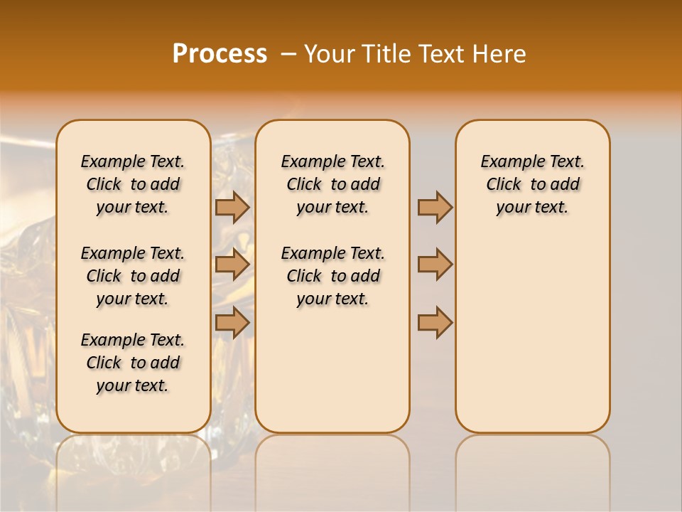 Refreshment Tumbler Wood PowerPoint Template