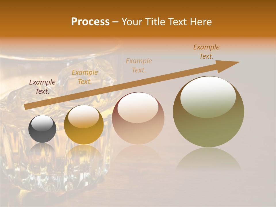 Refreshment Tumbler Wood PowerPoint Template