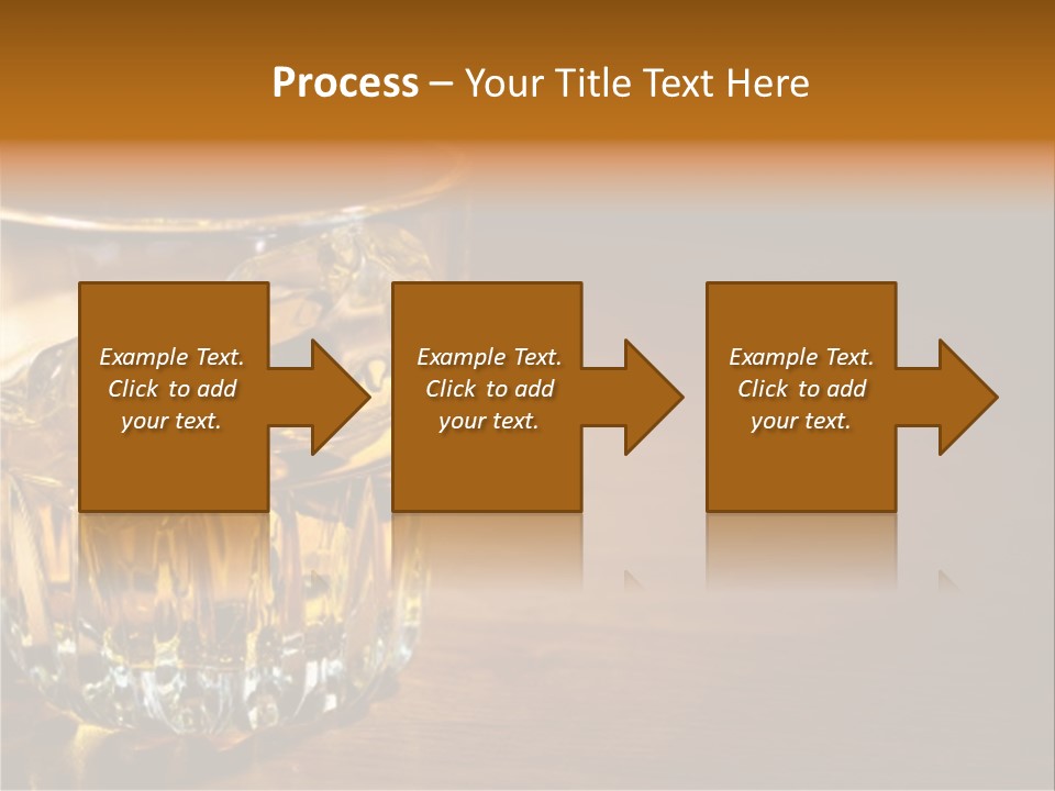 Refreshment Tumbler Wood PowerPoint Template