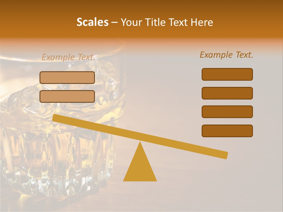 Refreshment Tumbler Wood PowerPoint Template