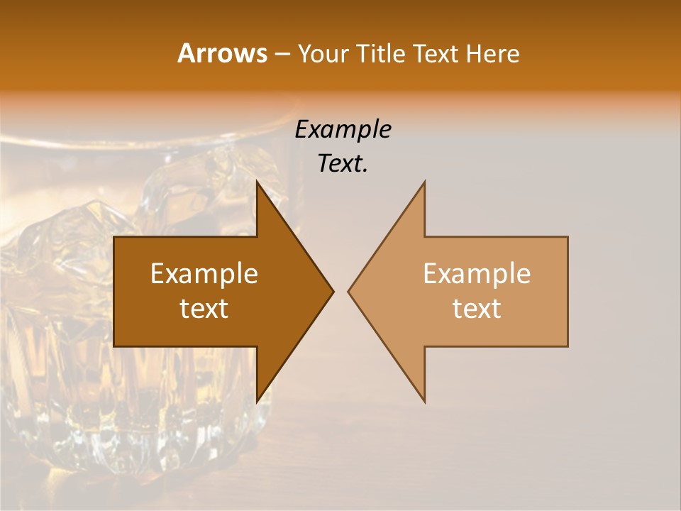 Refreshment Tumbler Wood PowerPoint Template