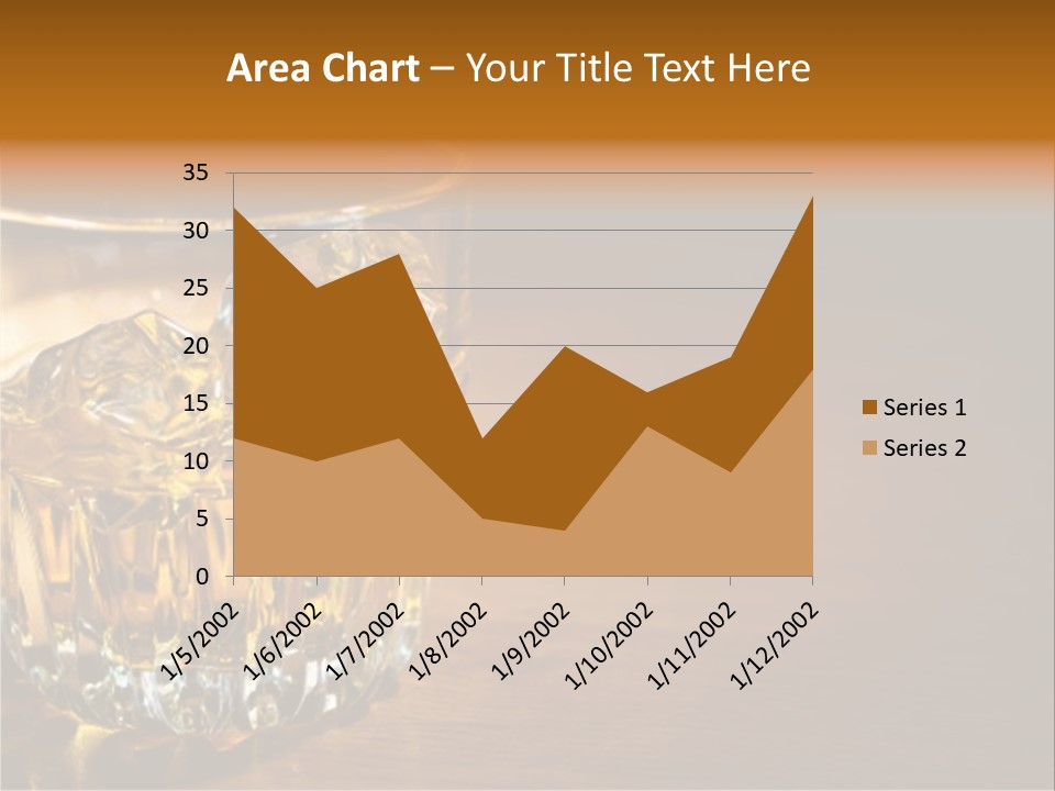 Refreshment Tumbler Wood PowerPoint Template