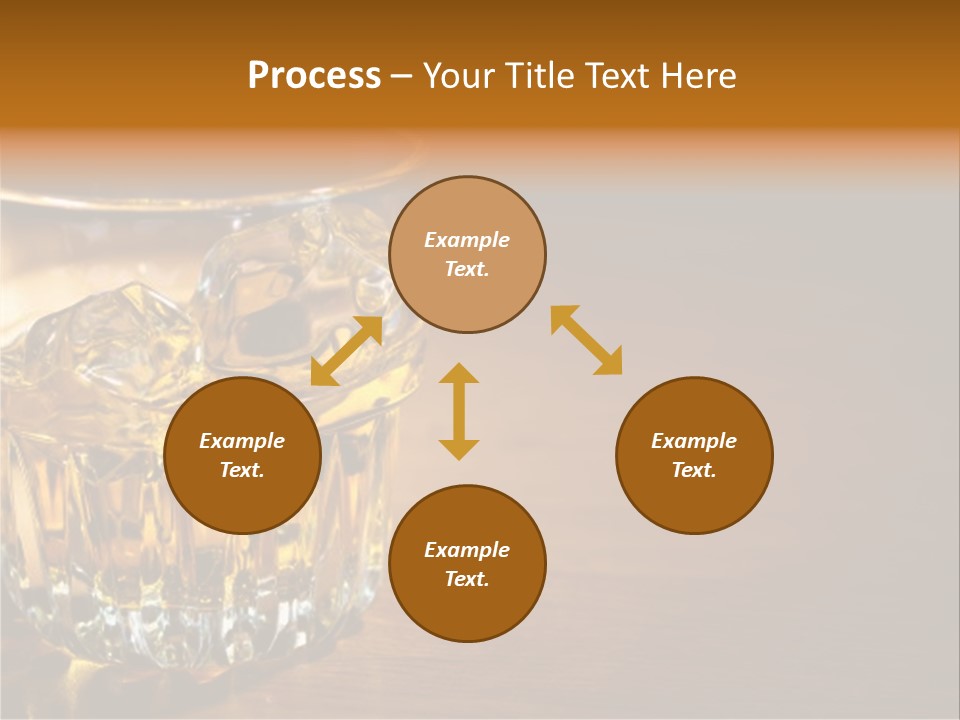 Refreshment Tumbler Wood PowerPoint Template