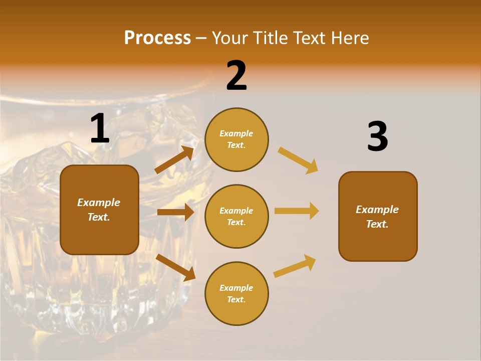 Refreshment Tumbler Wood PowerPoint Template