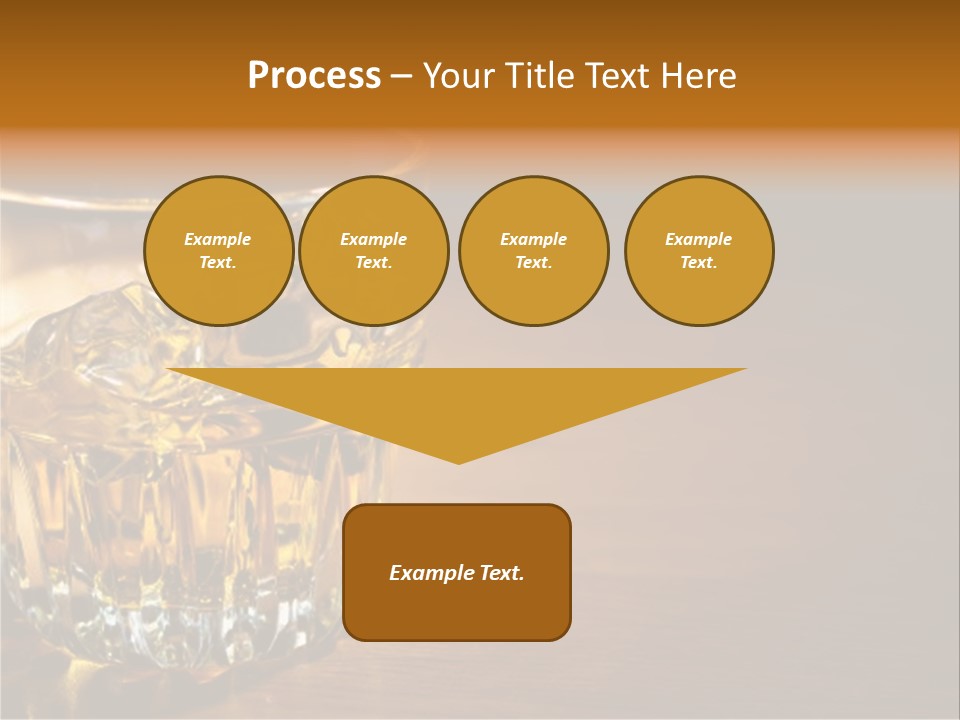 Refreshment Tumbler Wood PowerPoint Template