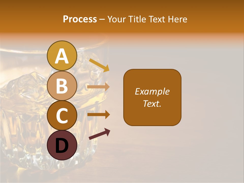 Refreshment Tumbler Wood PowerPoint Template