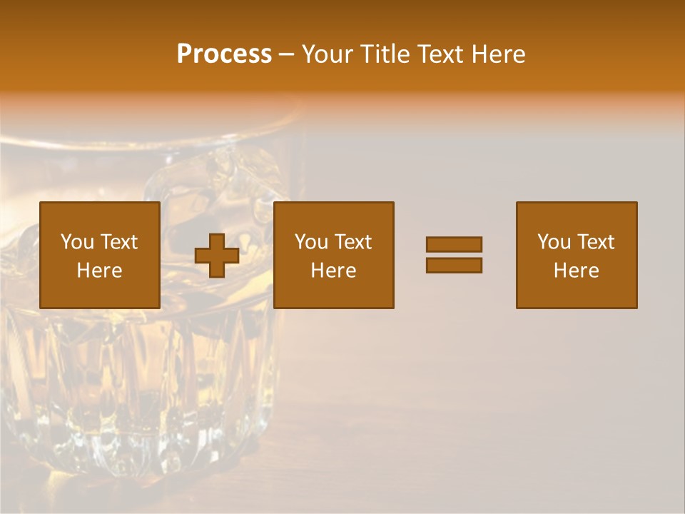 Refreshment Tumbler Wood PowerPoint Template