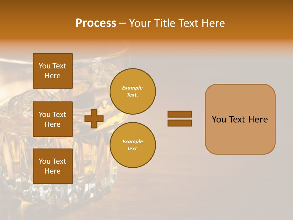 Refreshment Tumbler Wood PowerPoint Template