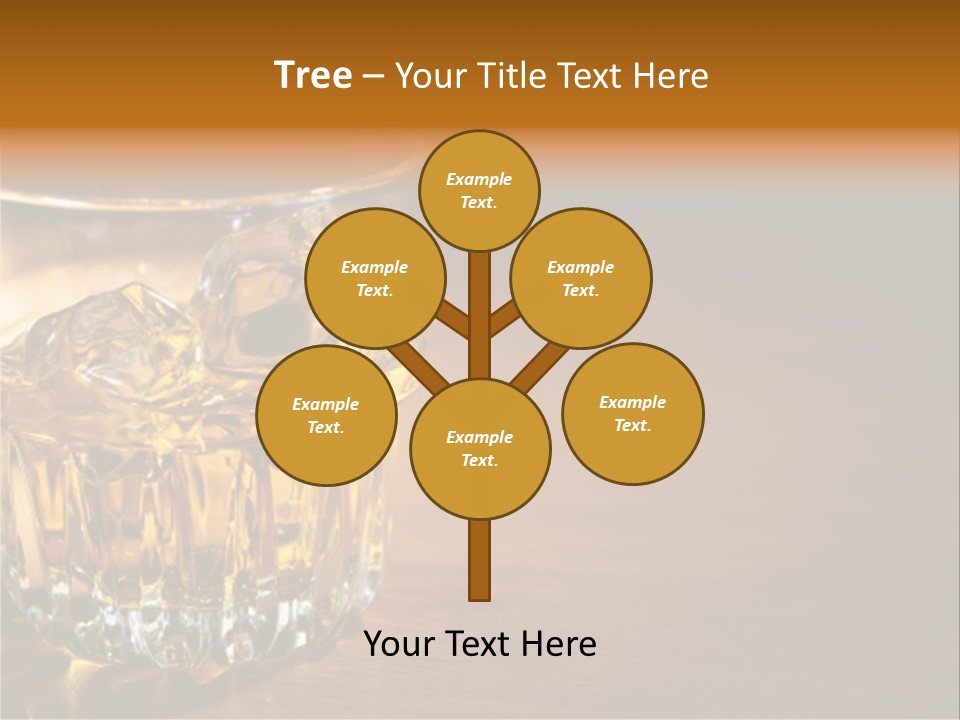 Refreshment Tumbler Wood PowerPoint Template