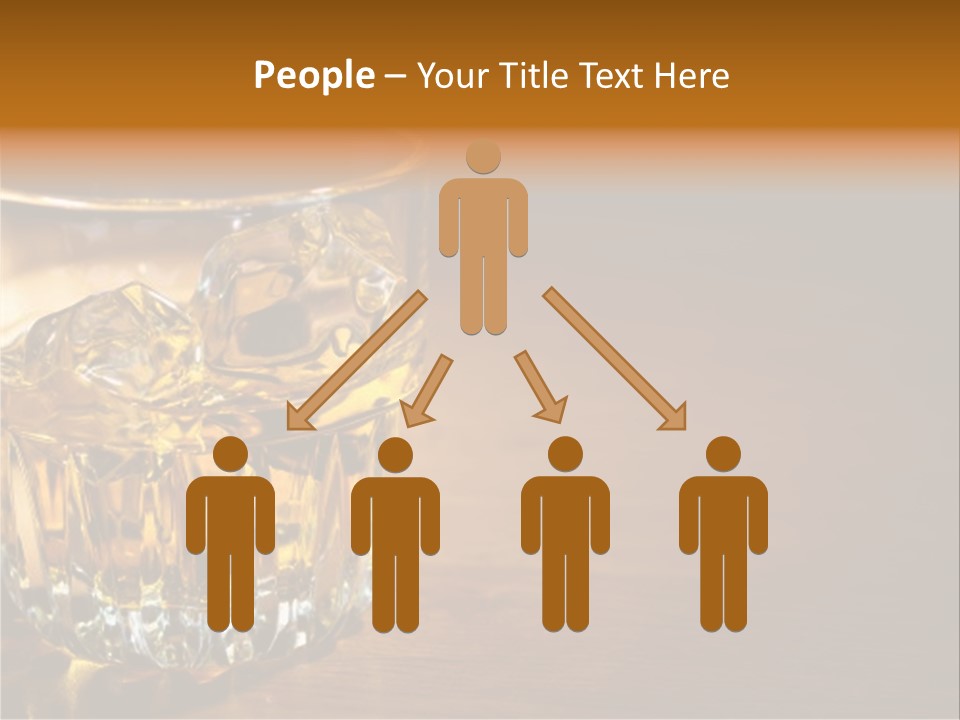 Refreshment Tumbler Wood PowerPoint Template