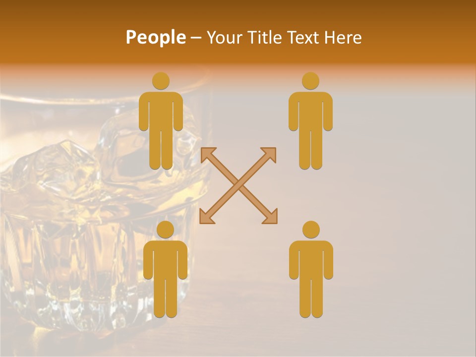 Refreshment Tumbler Wood PowerPoint Template