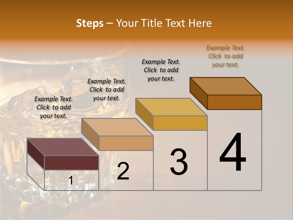 Refreshment Tumbler Wood PowerPoint Template