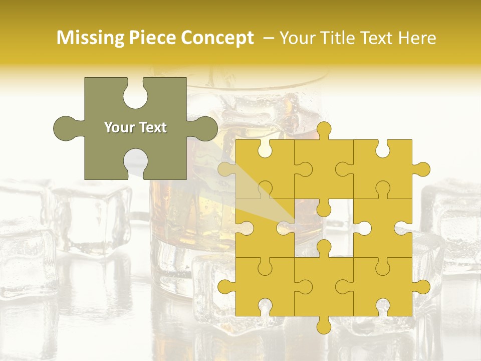 Scotch Bar Isolated PowerPoint Template