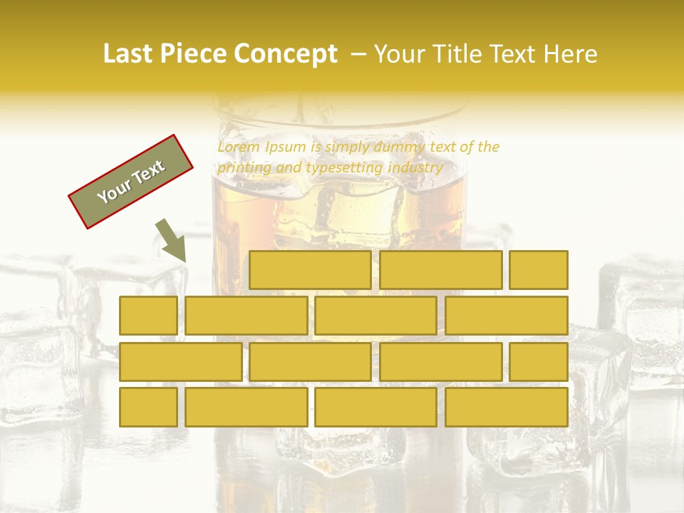 Scotch Bar Isolated PowerPoint Template