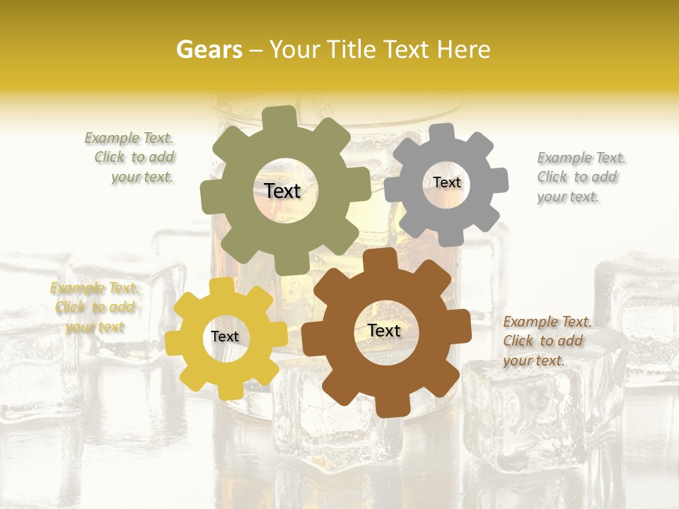 Scotch Bar Isolated PowerPoint Template