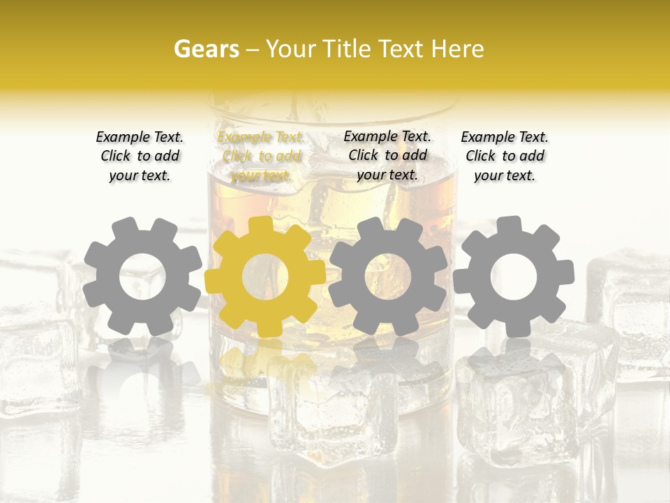 Scotch Bar Isolated PowerPoint Template