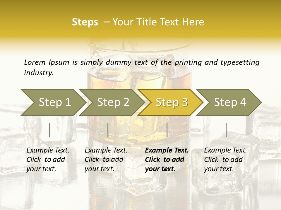 Scotch Bar Isolated PowerPoint Template