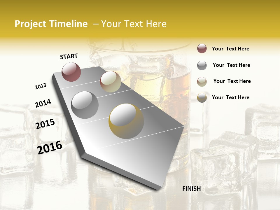 Scotch Bar Isolated PowerPoint Template