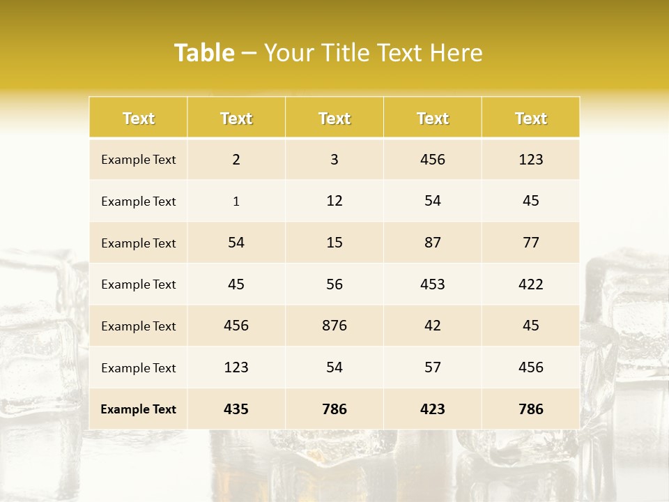 Scotch Bar Isolated PowerPoint Template