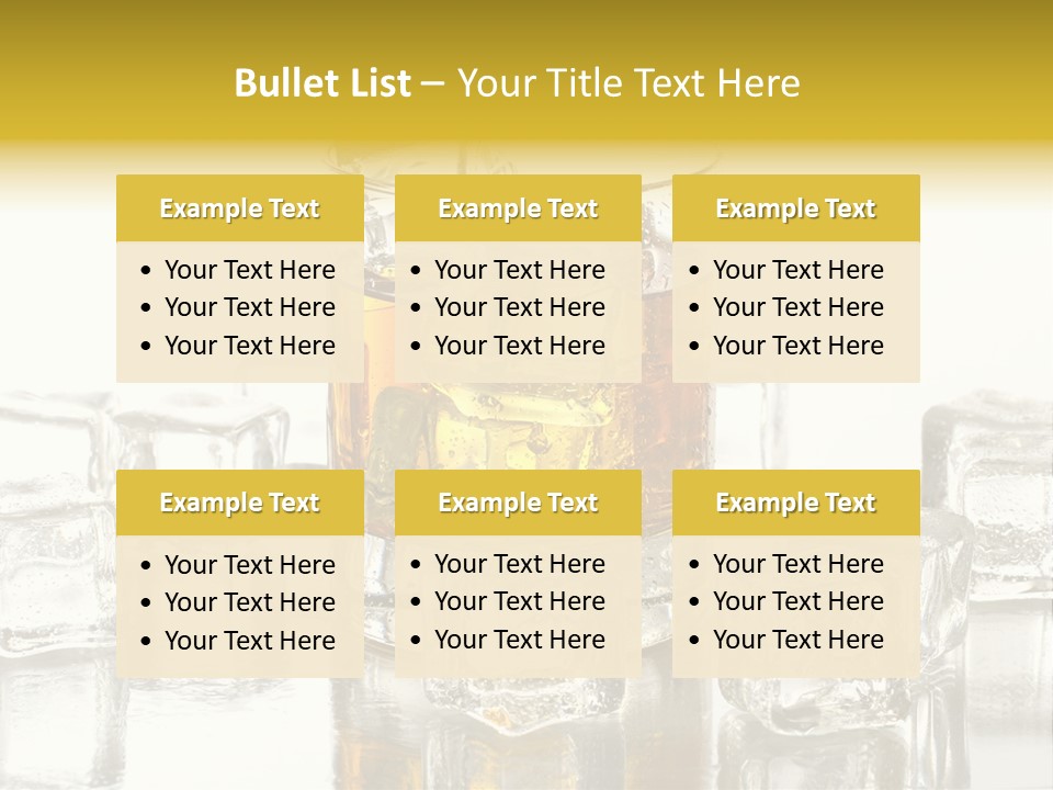 Scotch Bar Isolated PowerPoint Template