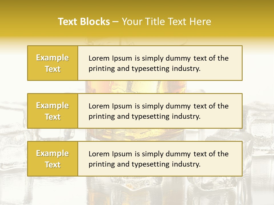 Scotch Bar Isolated PowerPoint Template