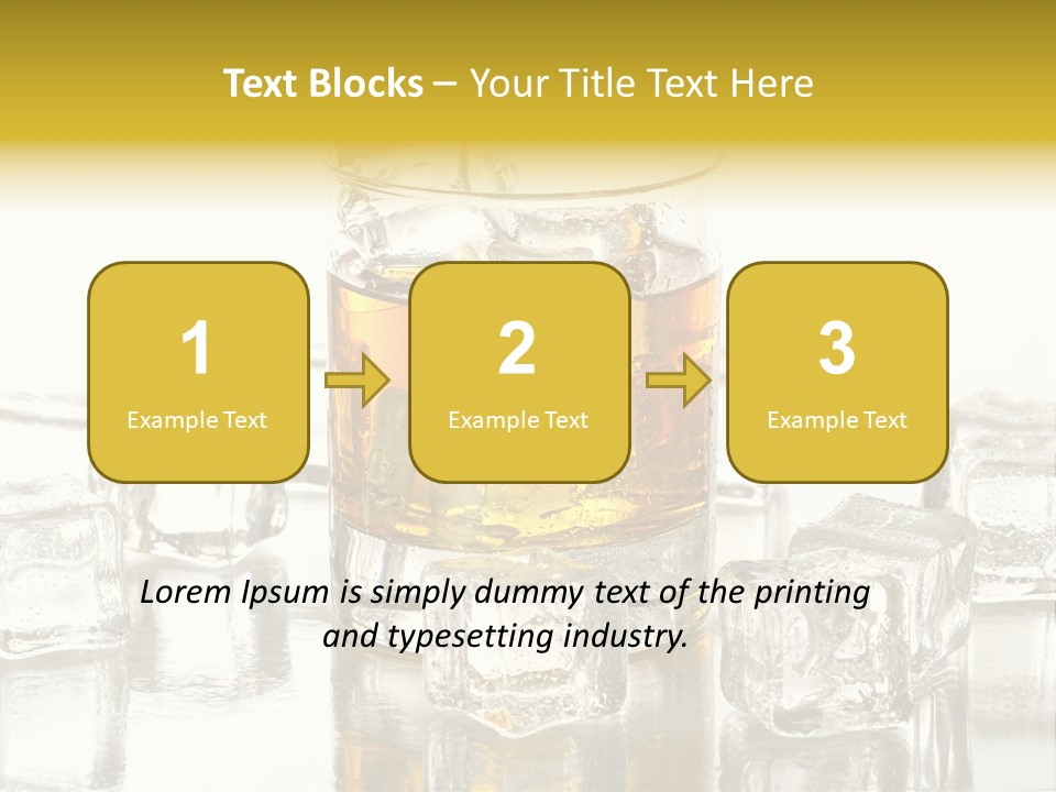 Scotch Bar Isolated PowerPoint Template