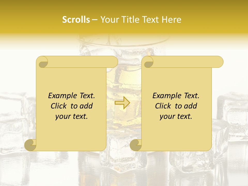 Scotch Bar Isolated PowerPoint Template