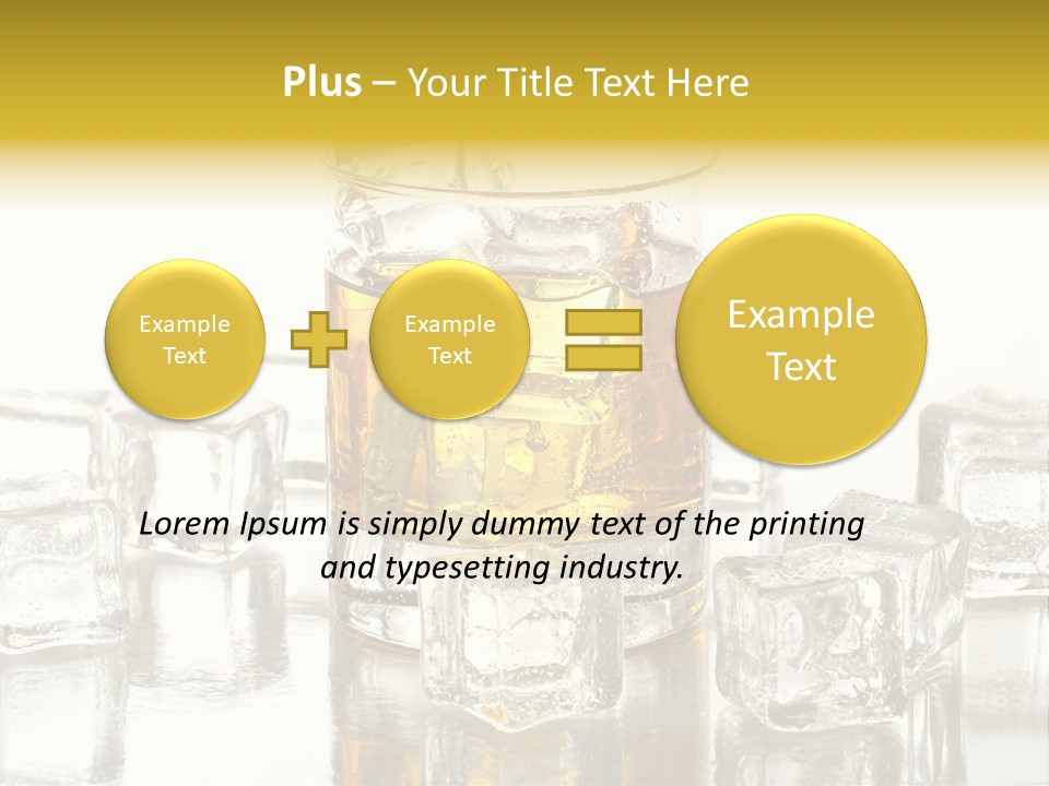 Scotch Bar Isolated PowerPoint Template