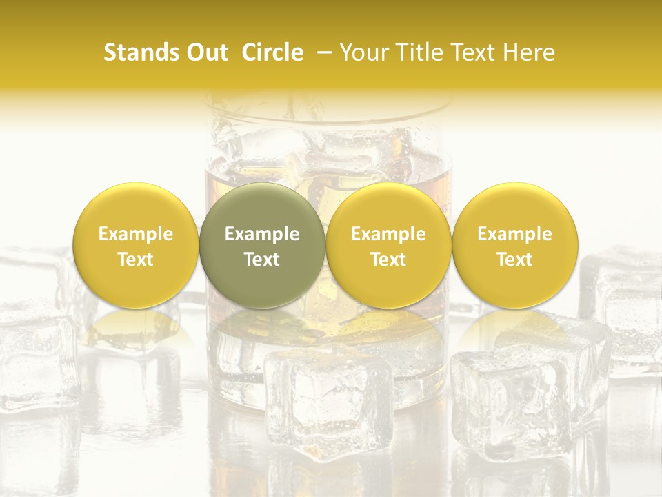 Scotch Bar Isolated PowerPoint Template