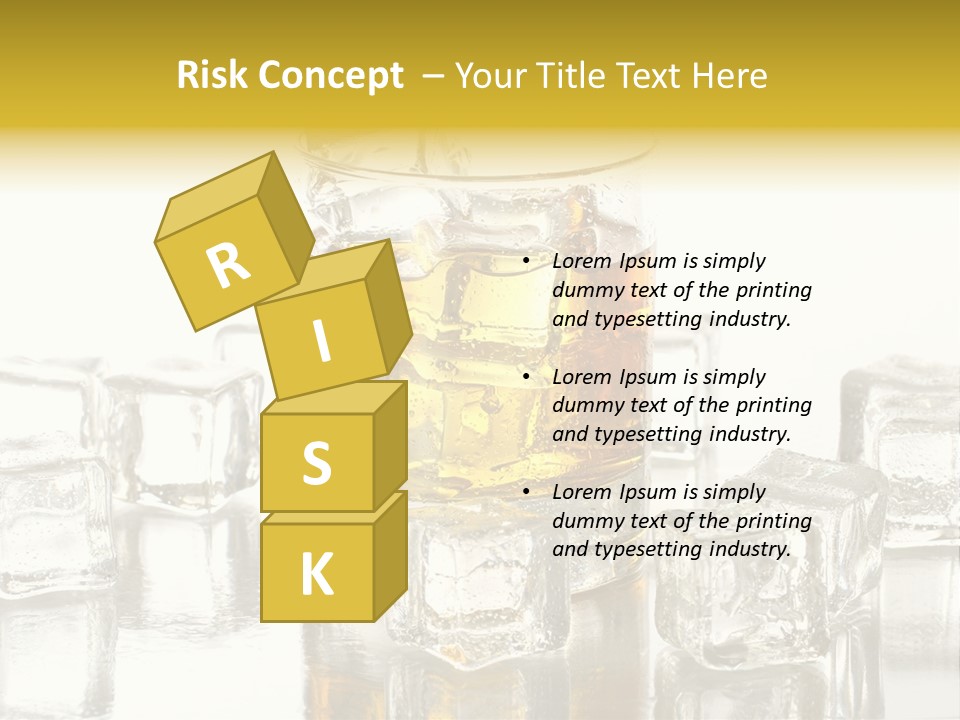 Scotch Bar Isolated PowerPoint Template