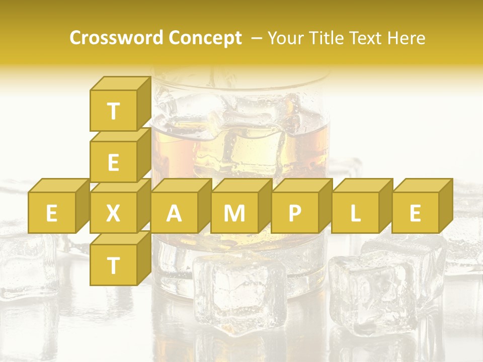 Scotch Bar Isolated PowerPoint Template