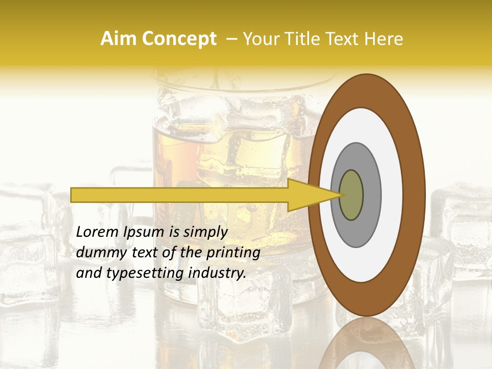 Scotch Bar Isolated PowerPoint Template