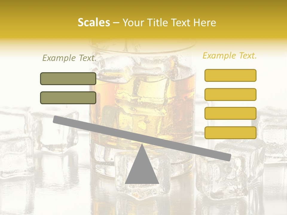 Scotch Bar Isolated PowerPoint Template