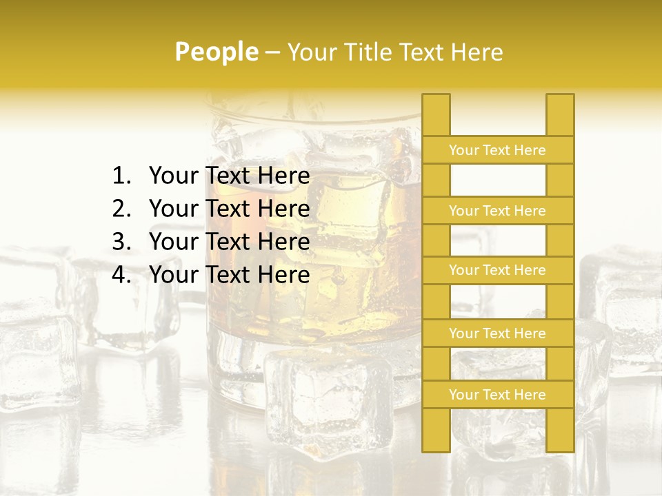 Scotch Bar Isolated PowerPoint Template