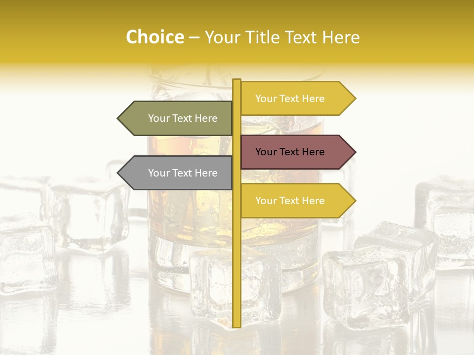 Scotch Bar Isolated PowerPoint Template