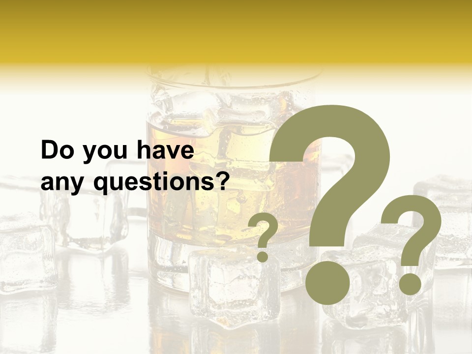 Scotch Bar Isolated PowerPoint Template