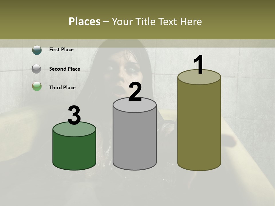 Gothic Bathtub Character PowerPoint Template