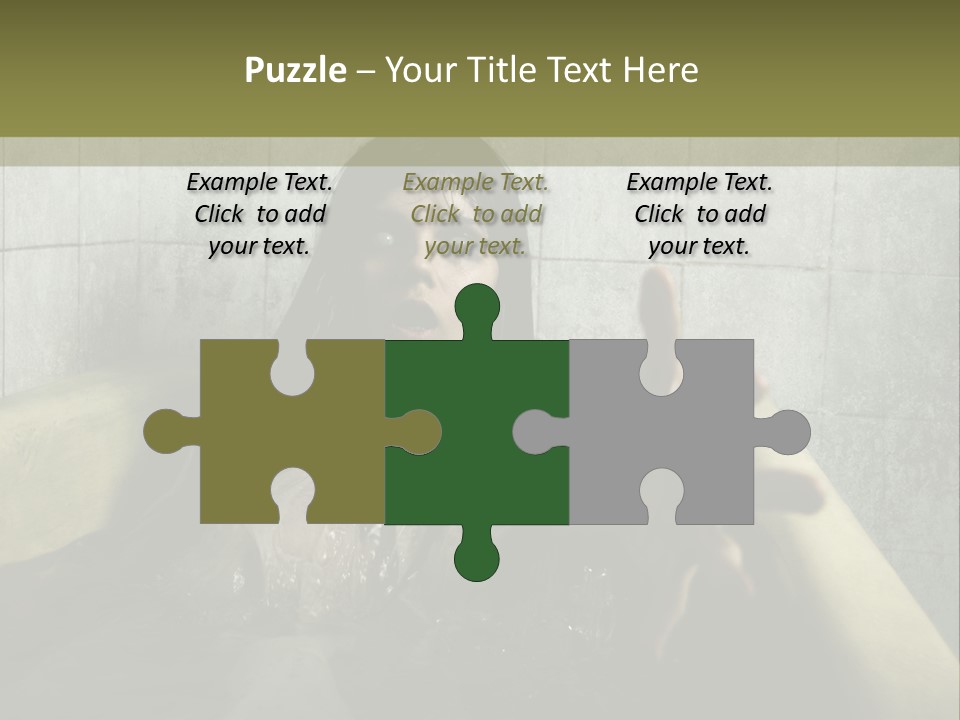 Gothic Bathtub Character PowerPoint Template