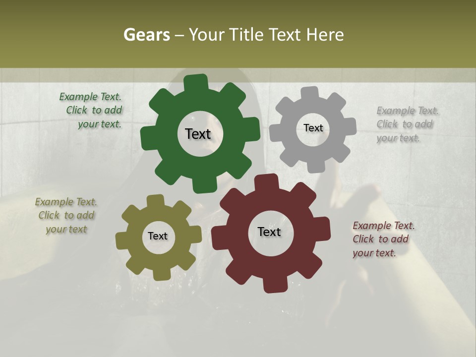 Gothic Bathtub Character PowerPoint Template