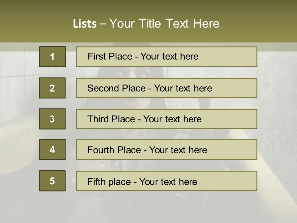 Gothic Bathtub Character PowerPoint Template